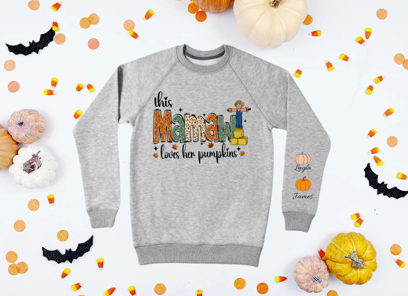 This Mamaw loves her pumpkins sweatshirt