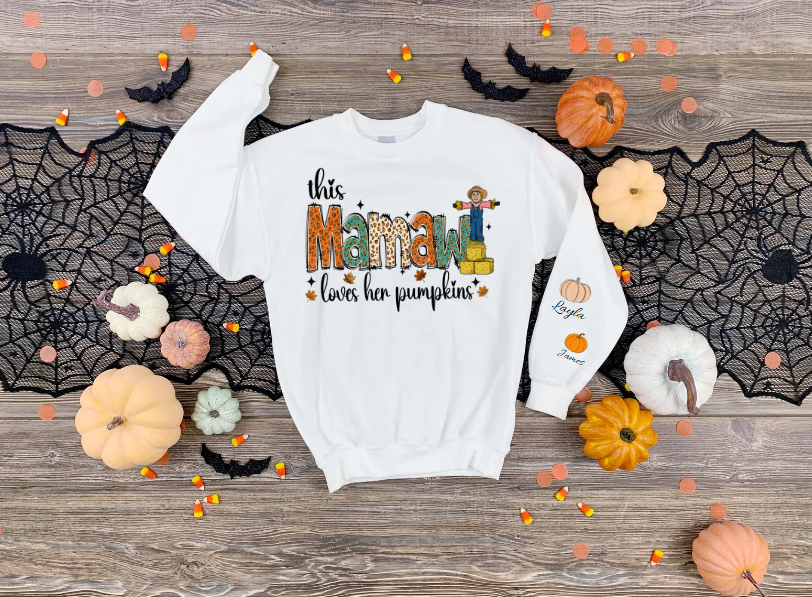 This Mamaw loves her pumpkins sweatshirt