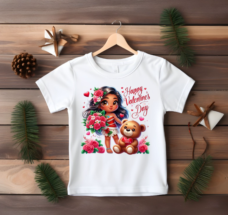 Moana Happy Valentine's Day T-shirt