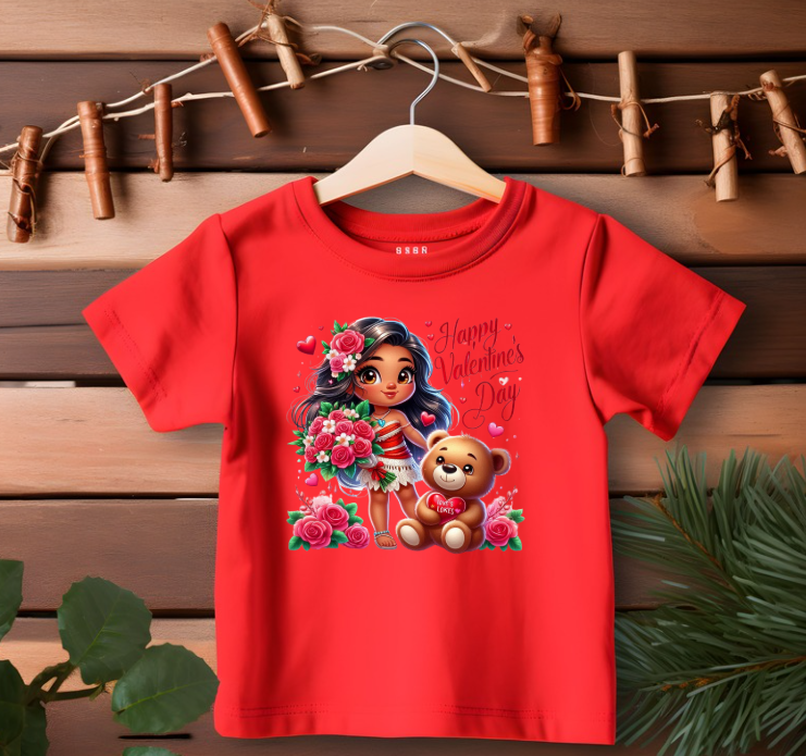 Moana Happy Valentine's Day T-shirt