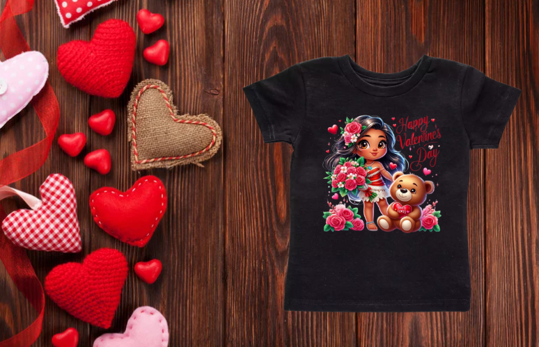 Moana Happy Valentine's Day T-shirt