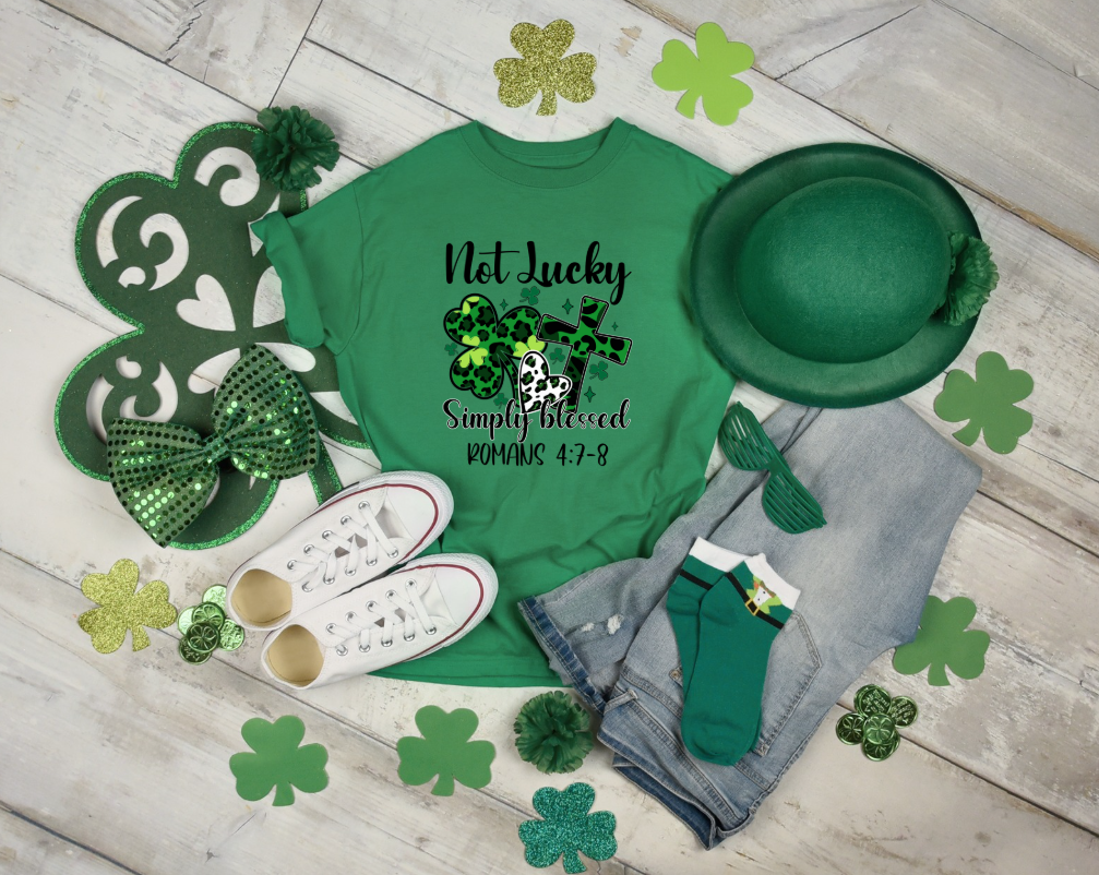 Not Lucky Simply Blessed St. Patrick's Day Women's T-shirt