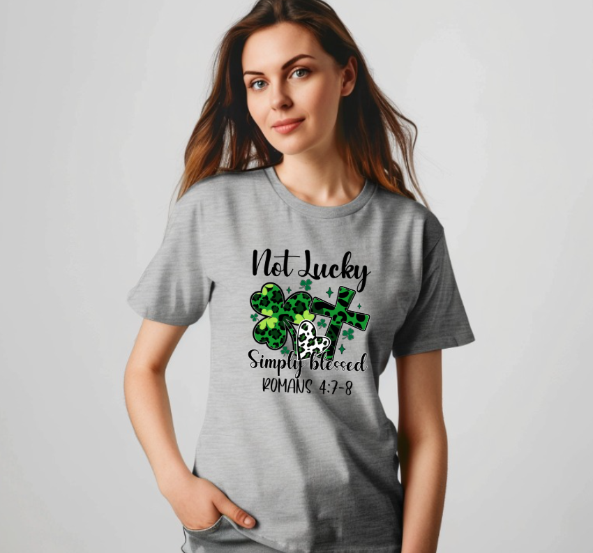 Not Lucky Simply Blessed St. Patrick's Day Women's T-shirt