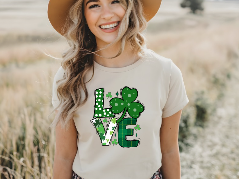 Love Cute Green St. Patrick's Day T-shirt
