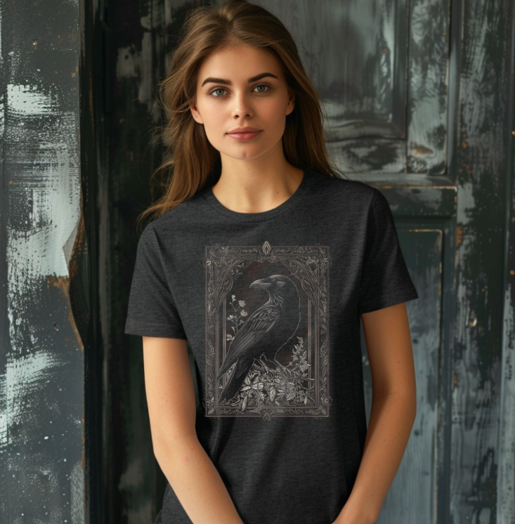 Raven Plant Dark Goth Women's T-shirt