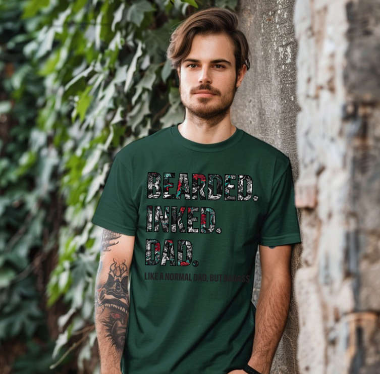 Bearded Inked Dad T-shirt