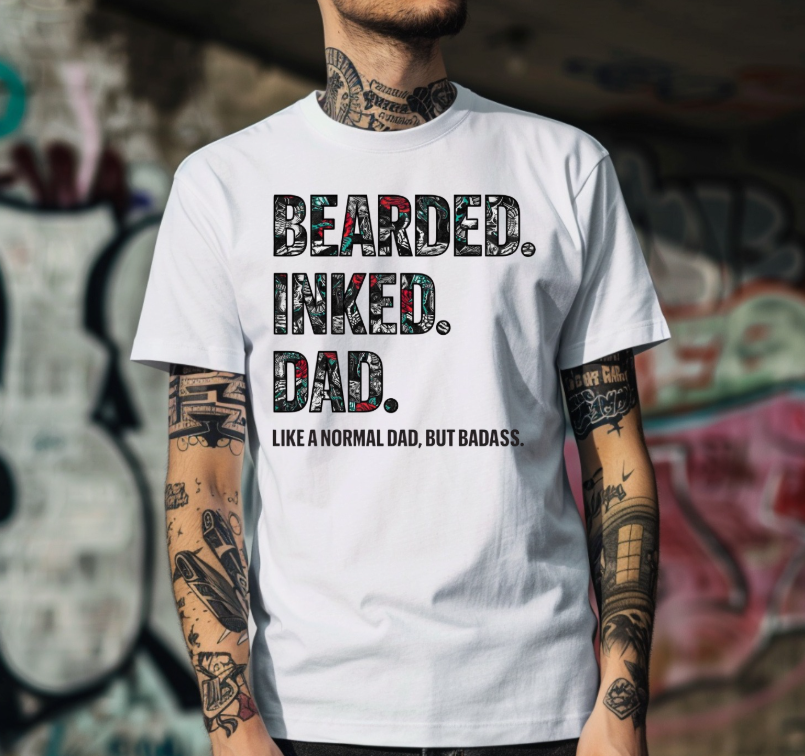Bearded Inked Dad T-shirt