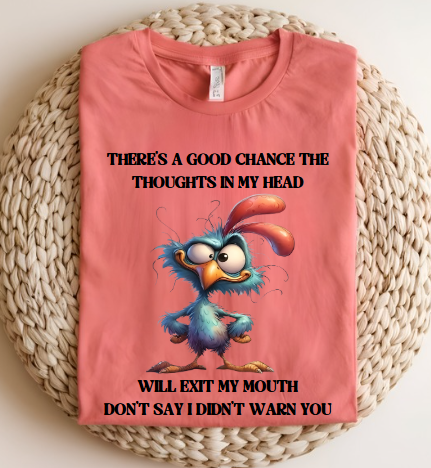 Thoughts in my Head Funny Women's T-shirt