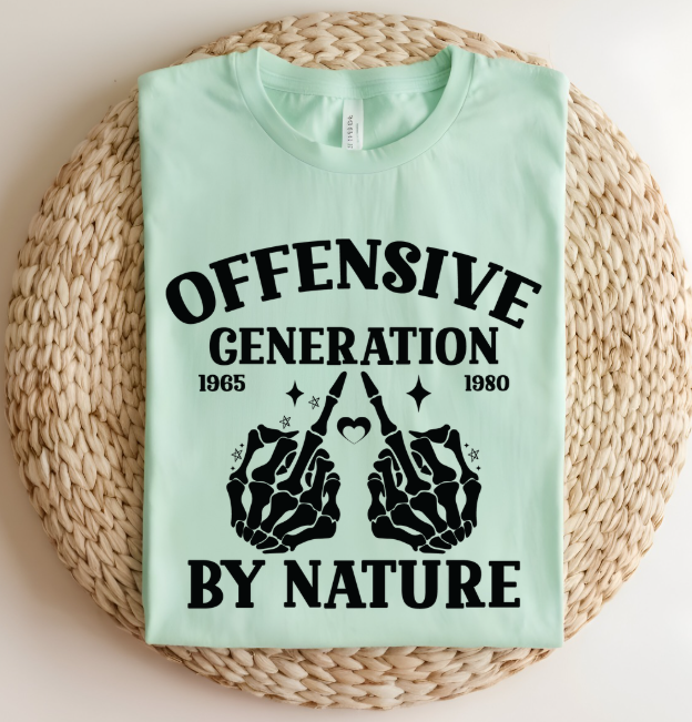 Generation X Offensive Generation Funny Unisex T-shirt