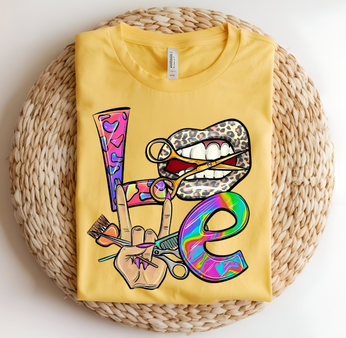 Colorful Hair Stylish Women's T-shirt