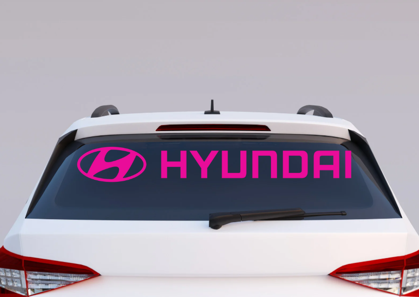 Hyundai Windshield UV Decal