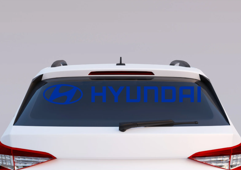 Hyundai Windshield UV Decal