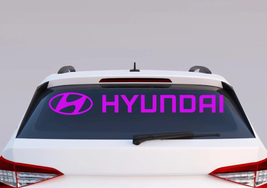 Hyundai Windshield UV Decal