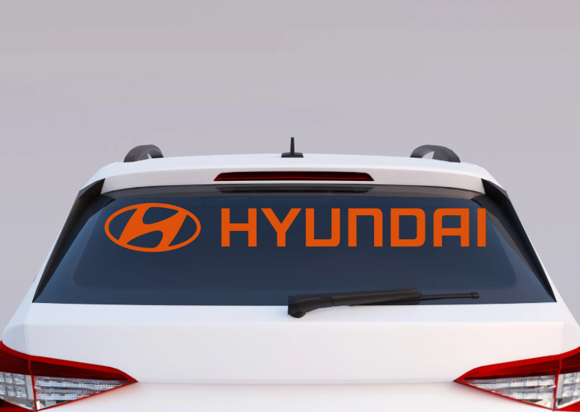 Hyundai Windshield UV Decal