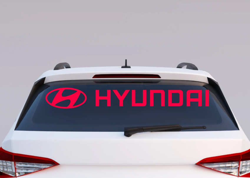 Hyundai Windshield UV Decal