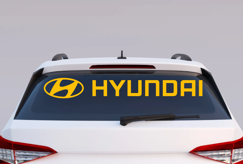 Hyundai Windshield UV Decal