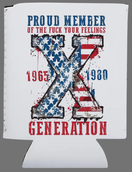 American Flag Gen X Koozie
