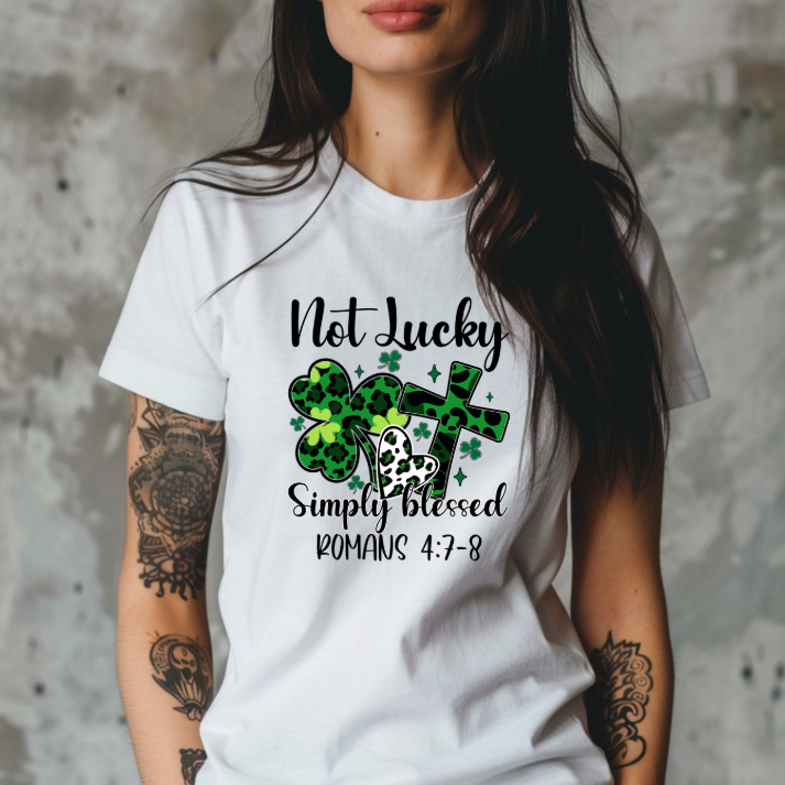 Not Lucky Simply Blessed St. Patrick's Day Women's T-shirt