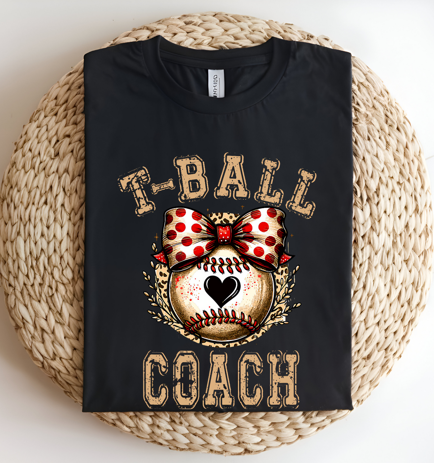 Women's Corquette T-ball Coach Cotton Crew Neck T-shirt