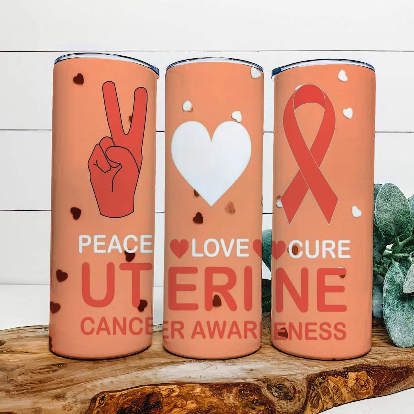 Uterine Cancer Awareness Tumbler