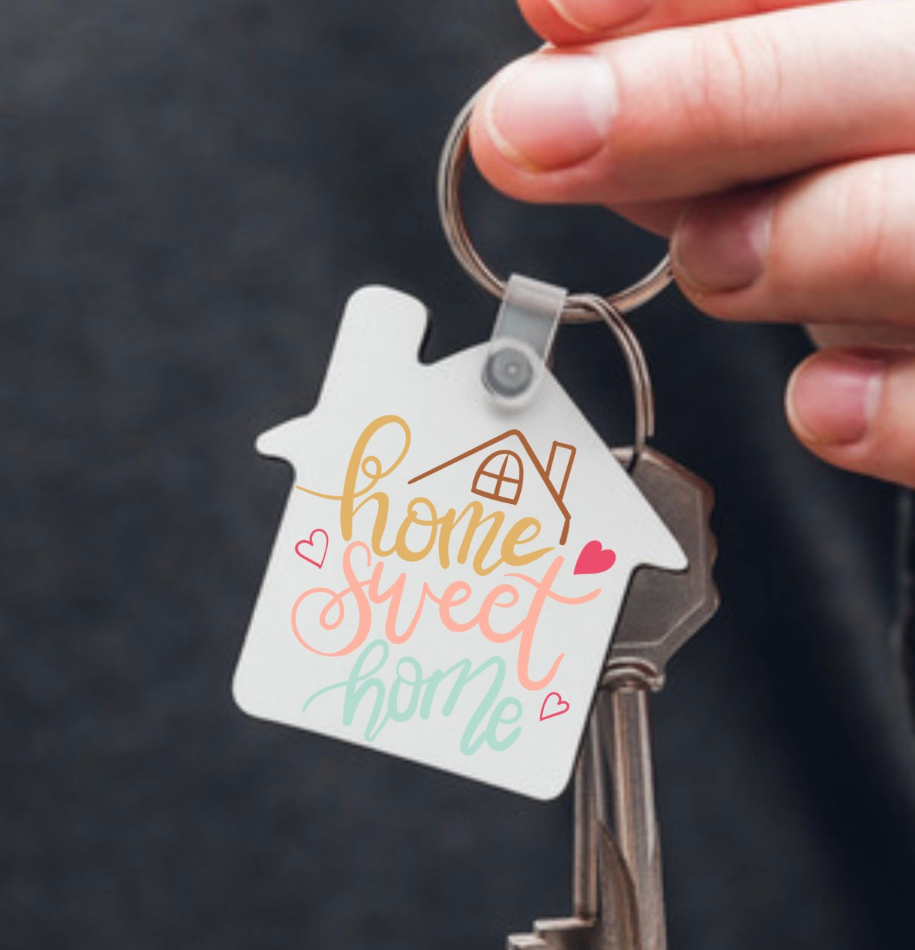 Home Sweet Home House Keychain