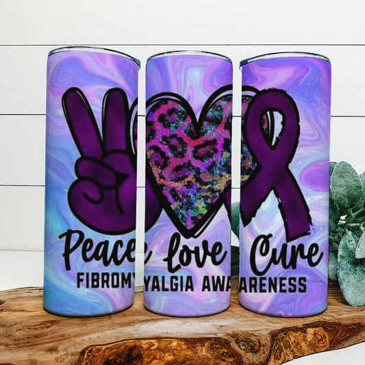 Fibromyalgia Awareness Tumbler