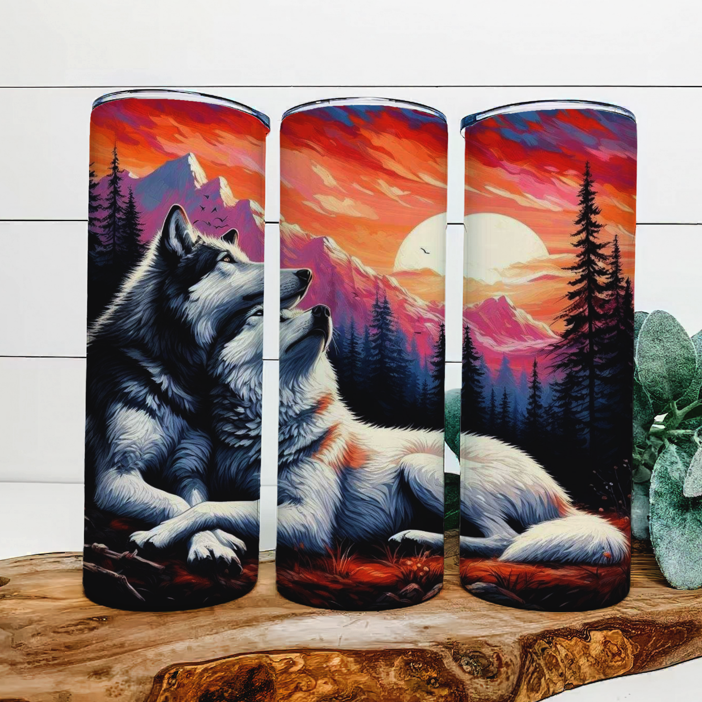 Wolf Themed Tumbler