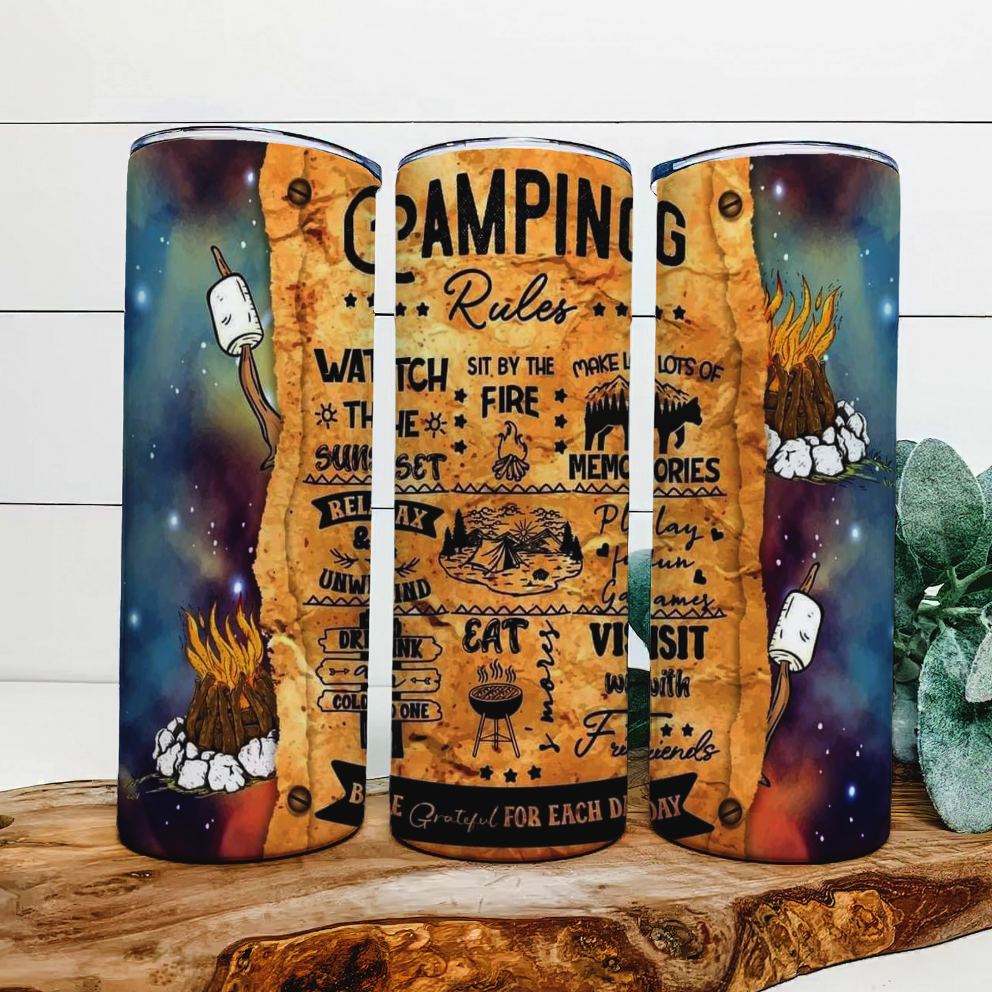 Camping Rules Tumbler