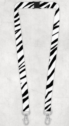 Zebra Print Lanyard