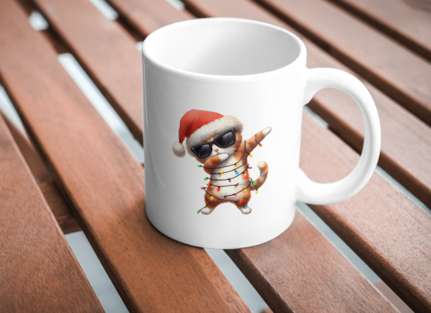 Christmas Cat Coffee Mug