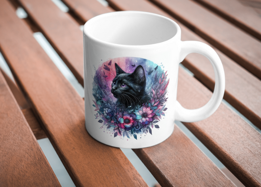 Black Cat Coffee Mug