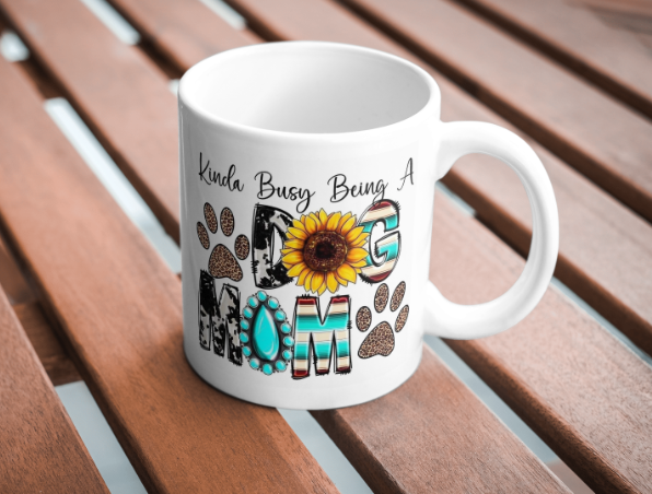 Kinda Busy Being a Dog Mom Coffee Mug