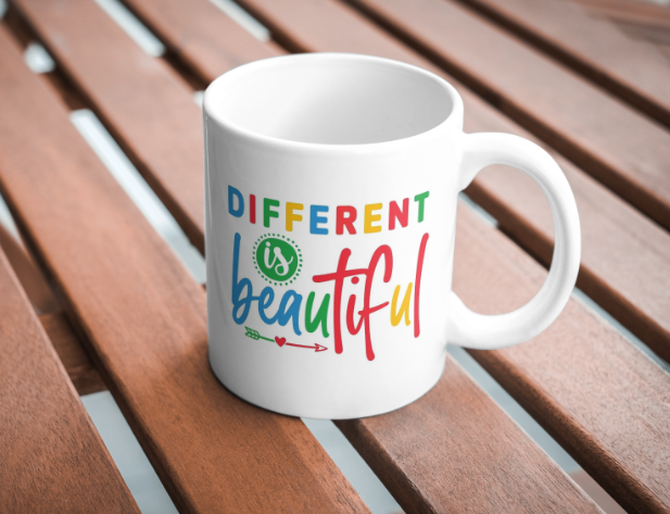 Different is Beautiful Autism Awareness Coffee Mug