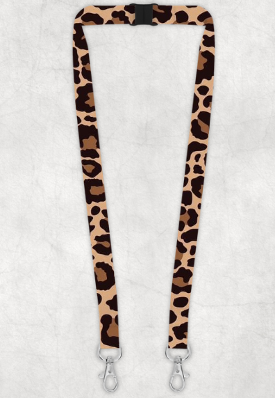 Leopard Print Lanyard