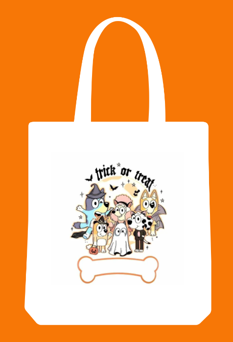 Bluey 13" Trick or Treat Tote Bag