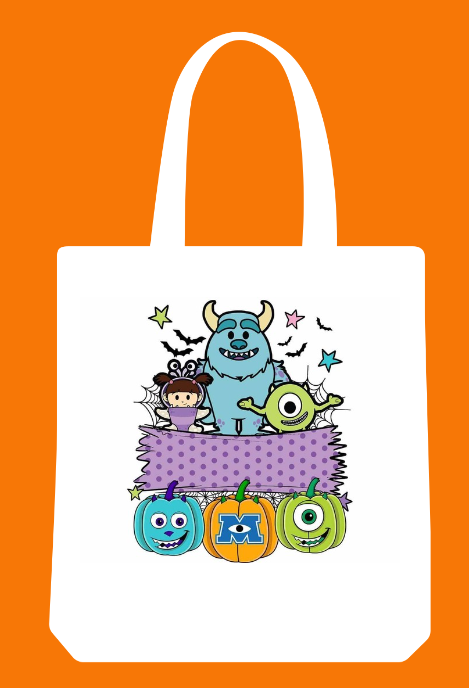 Monster Ink 13" Trick or Treat Tote Bag