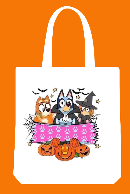 Bluey 13" Trick or Treat Tote Bag