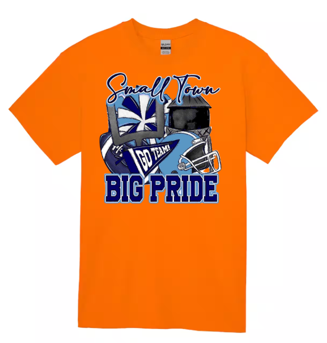 Blue Small Town Big Pride T-shirt