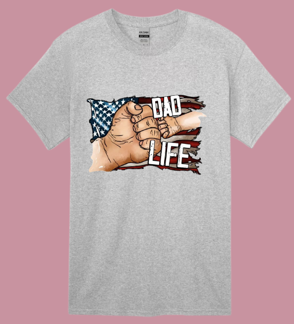 American Flag Dad Life T-shirt