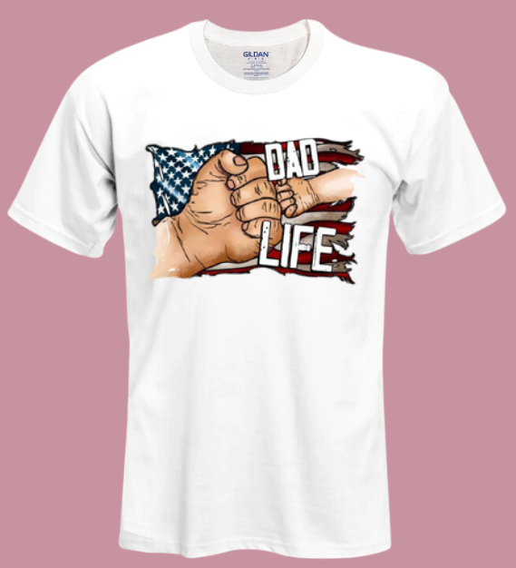 American Flag Dad Life T-shirt