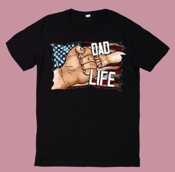 American Flag Dad Life T-shirt