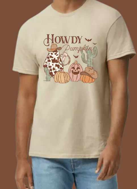 Howdy Pumpkin Unisex T-shirt