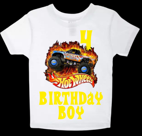 Hot Wheels Birthday Boy T-shirt