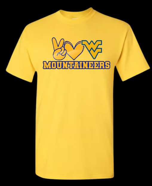 Peace Love Mountaineers T-shirt