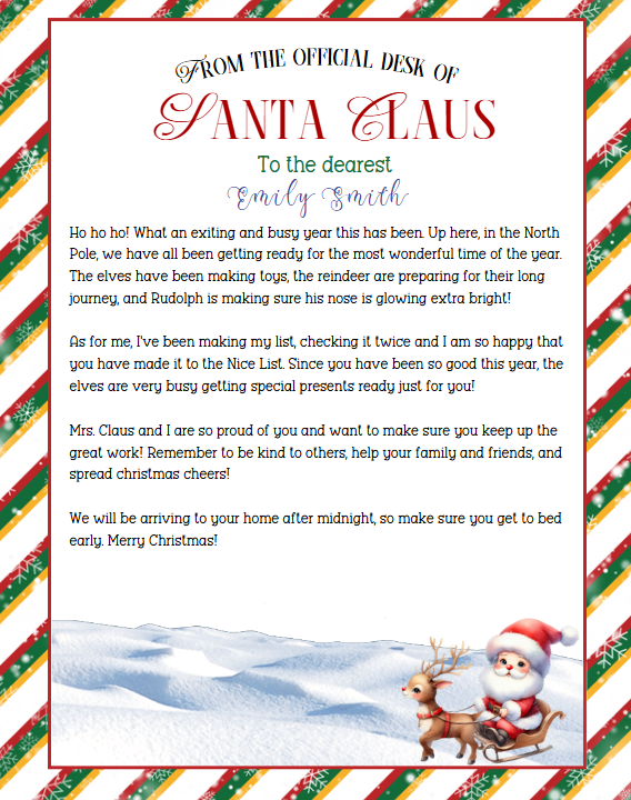 Letter From Santa