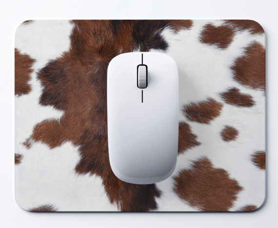 Cow Hide Mouse Pad