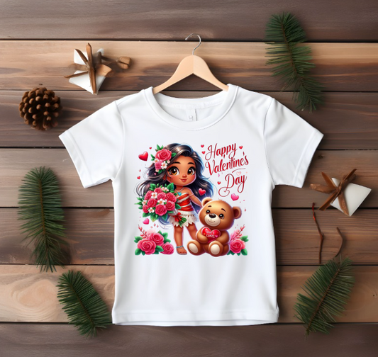 Moana Happy Valentine's Day T-shirt