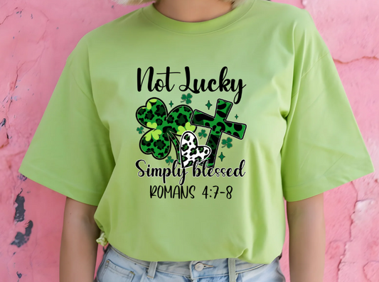 Not Lucky Simply Blessed St. Patrick's Day Women's T-shirt