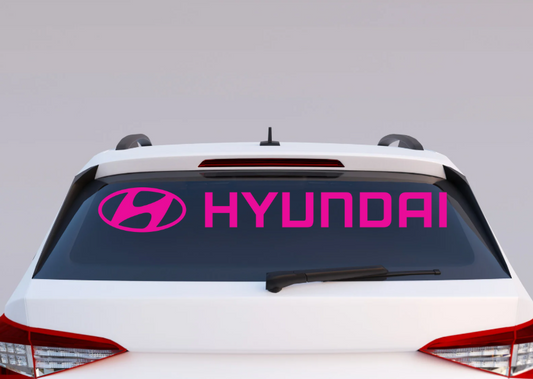 Hyundai Windshield UV Decal