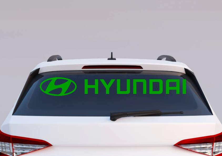Hyundai Windshield UV Decal